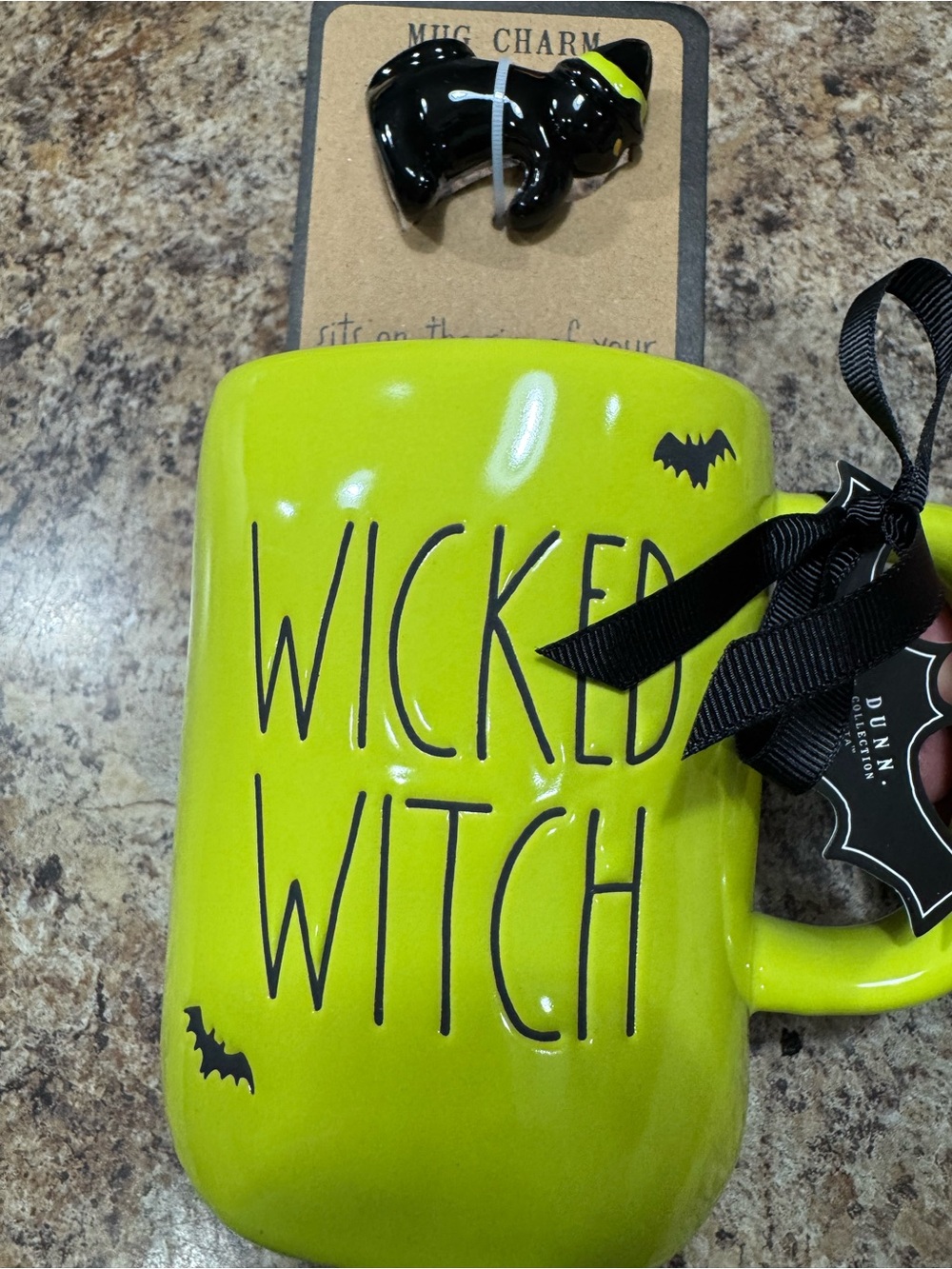 Rae Dunn Wicked Witch Mug w/ Mug Charm NWT - Picture 6 of 7